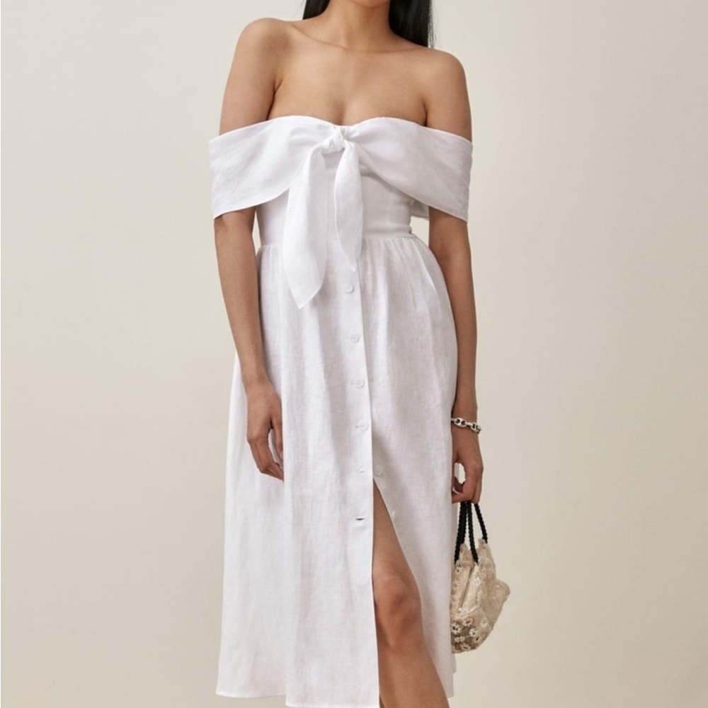 Reformation Off-Shoulder Dress
